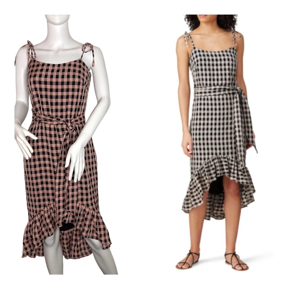 NEW Cosmopolitan X DTP Womens Freya Dress Gingham‎ Dress Size Small SAMPLE